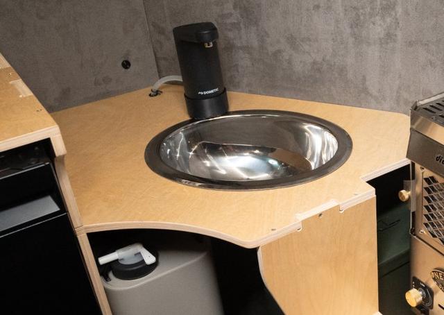 Kitchen Module — Stainless Sink, Faucet, Dual 10-gal Tanks